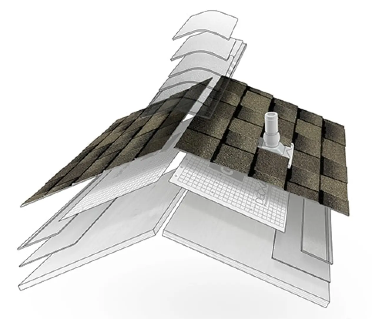 an image of a shingle's layer