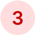red number 3 icon